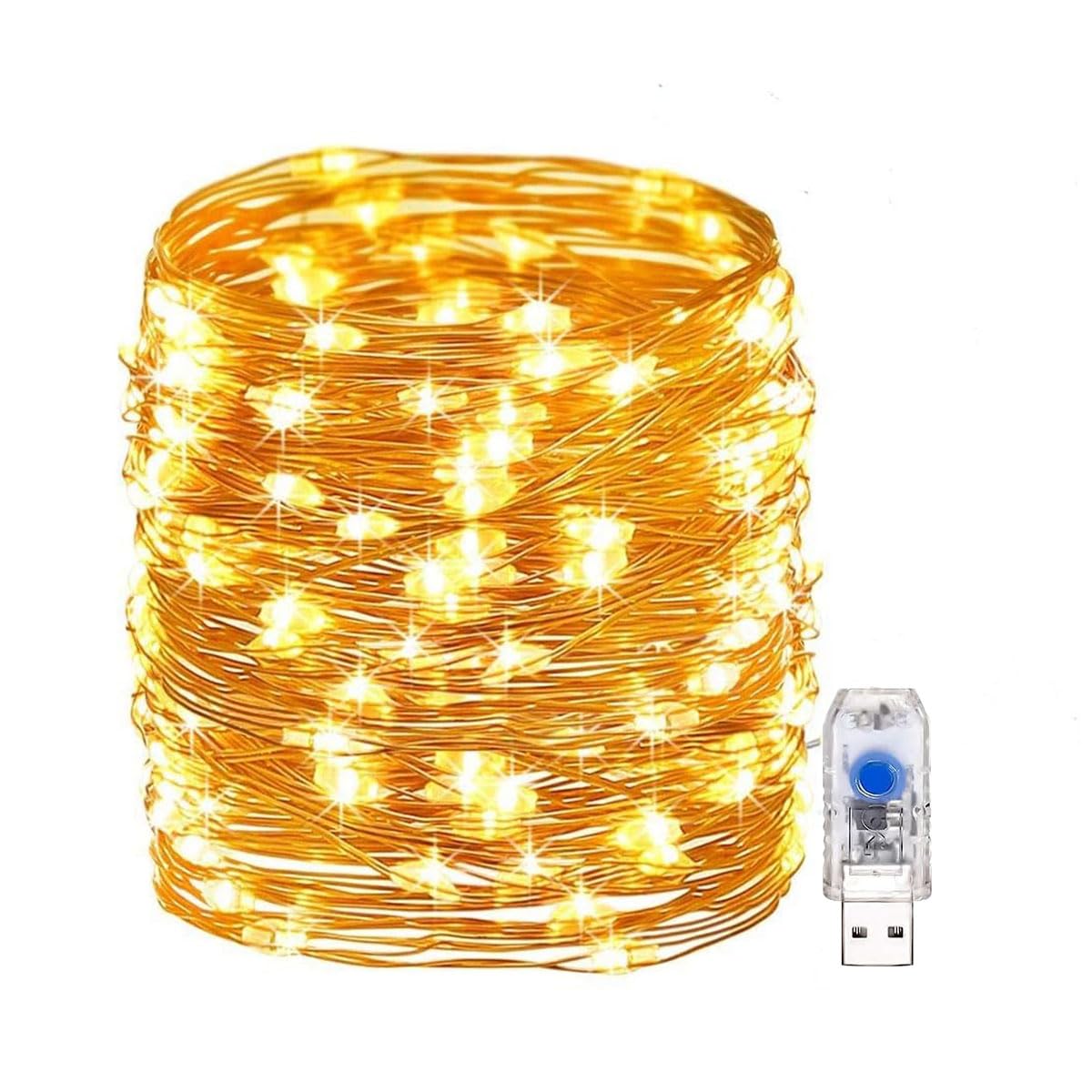 YU WELLLED Fairy Light (20m/USB, Warm White)