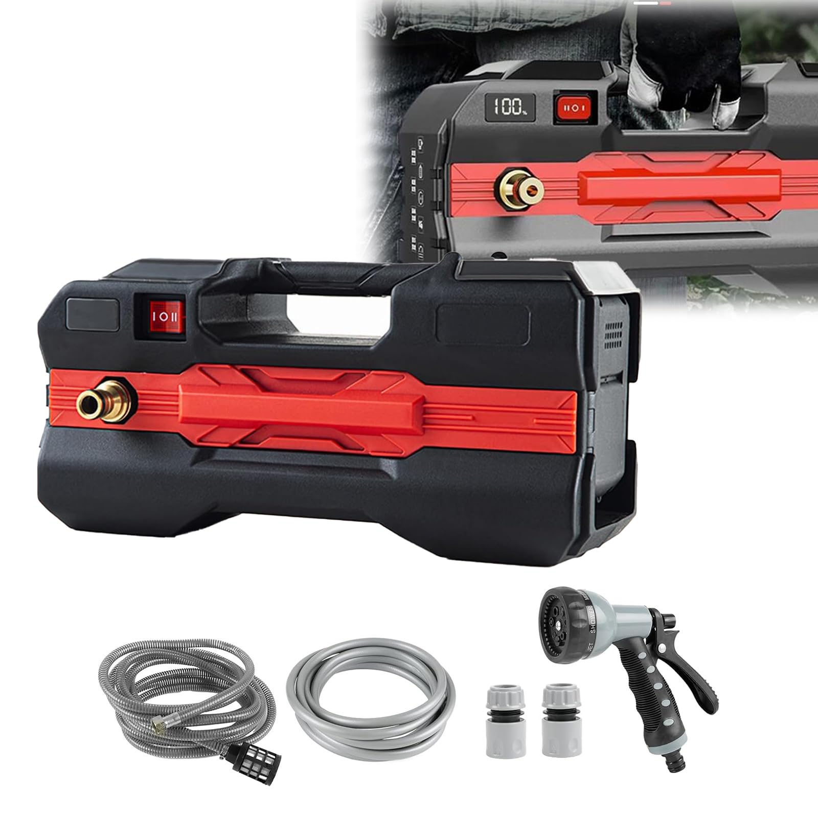 Pompa Dell'Acqua A Batteria Pompa Giardino Elettrica Senza Fili Pompa Dell'Acqua Ricaricabile Compatibile Con Makita 21v Batteria Per Acquario Stagno Da Giardino