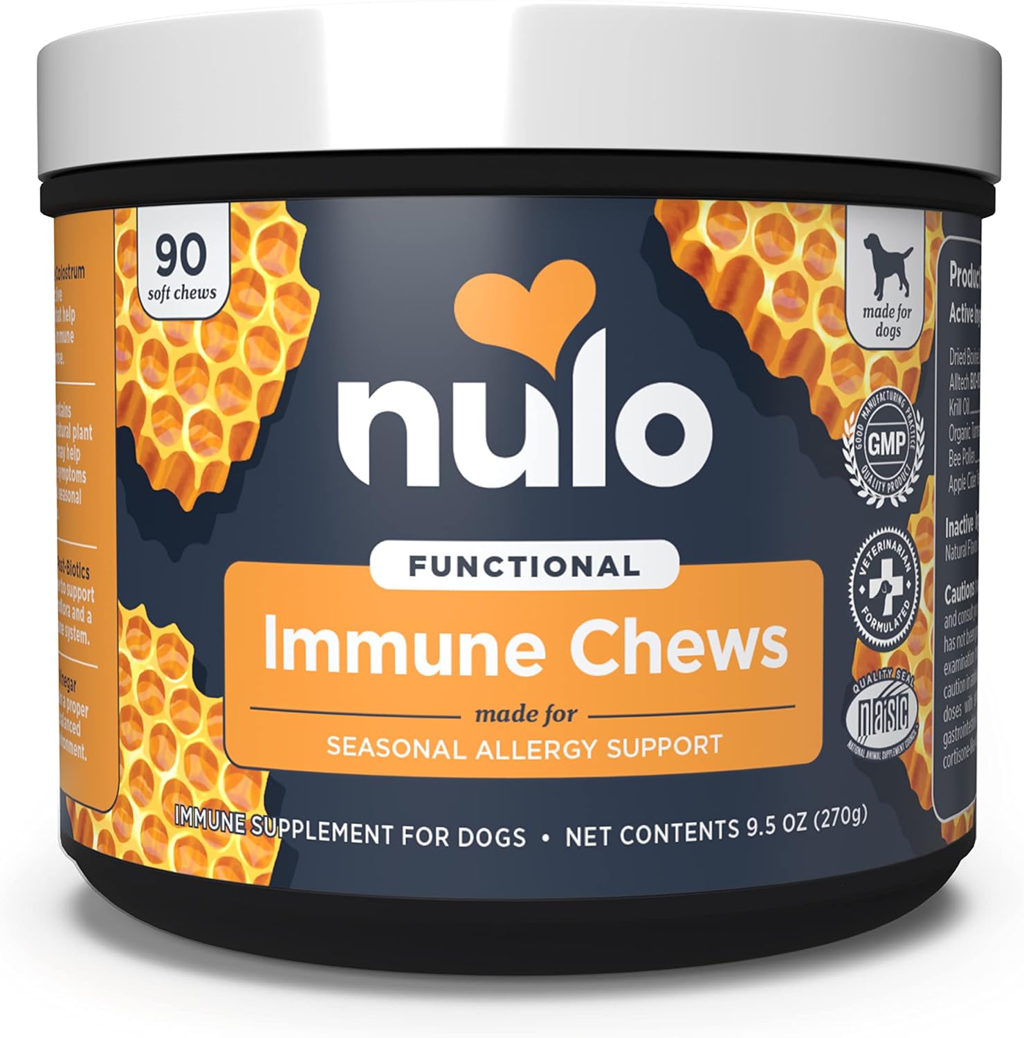 Nulo Functional Immune Dog Supplement and Multi-Vitamin, Made with Turmeric, Prebiotic and probiotics to Help Support Overall Healthy…