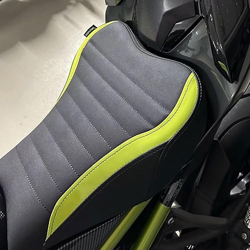Miniatura 2 de Midimttop Asiento delantero de cuero suave Touring Waterpfroof, cojín para asiento trasero del pasajero, asiento trasero para Ka-wa-sa-ki Z900 Z-900