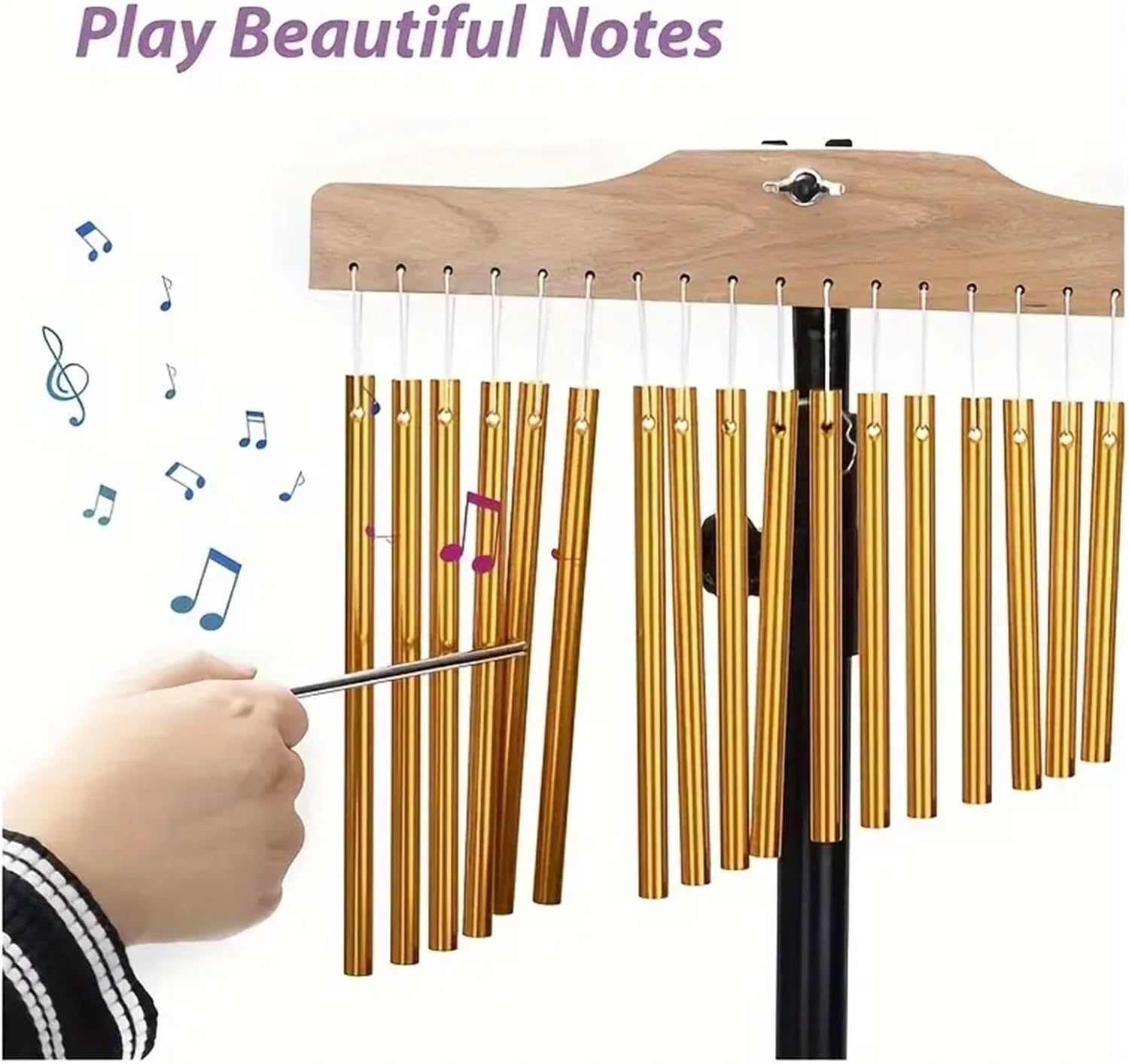 36-Tone Aluminum Rose Golden Marimba with Stand - Perfect for Band And Orchestra Ensembles