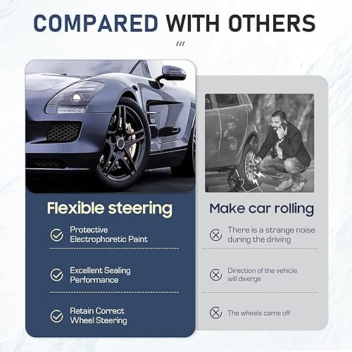 Miniatura 3 de Conjunto de cubo de cojinete de rueda y nudillo de dirección delantero izquierdo para Honda Accord 2003-2007 2.4L Reemplazar para 698401 698-401