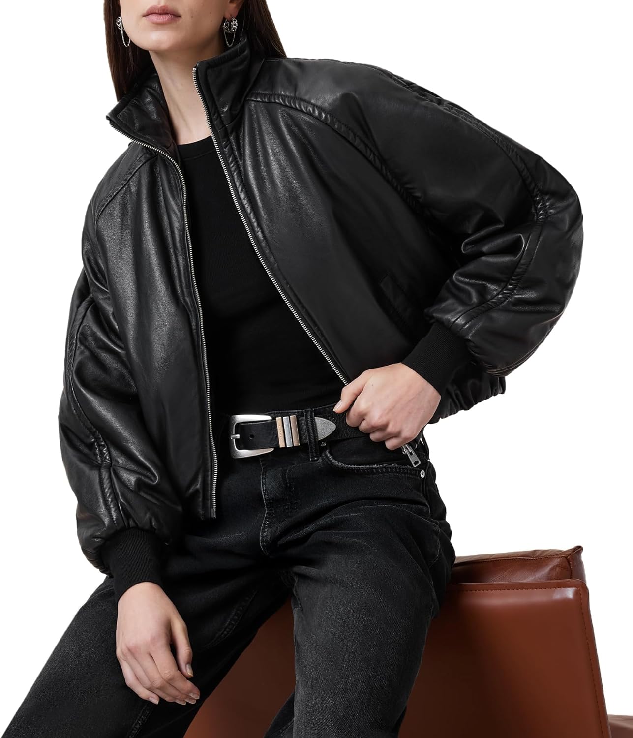 AllSaints Women's Rowan Bomber
