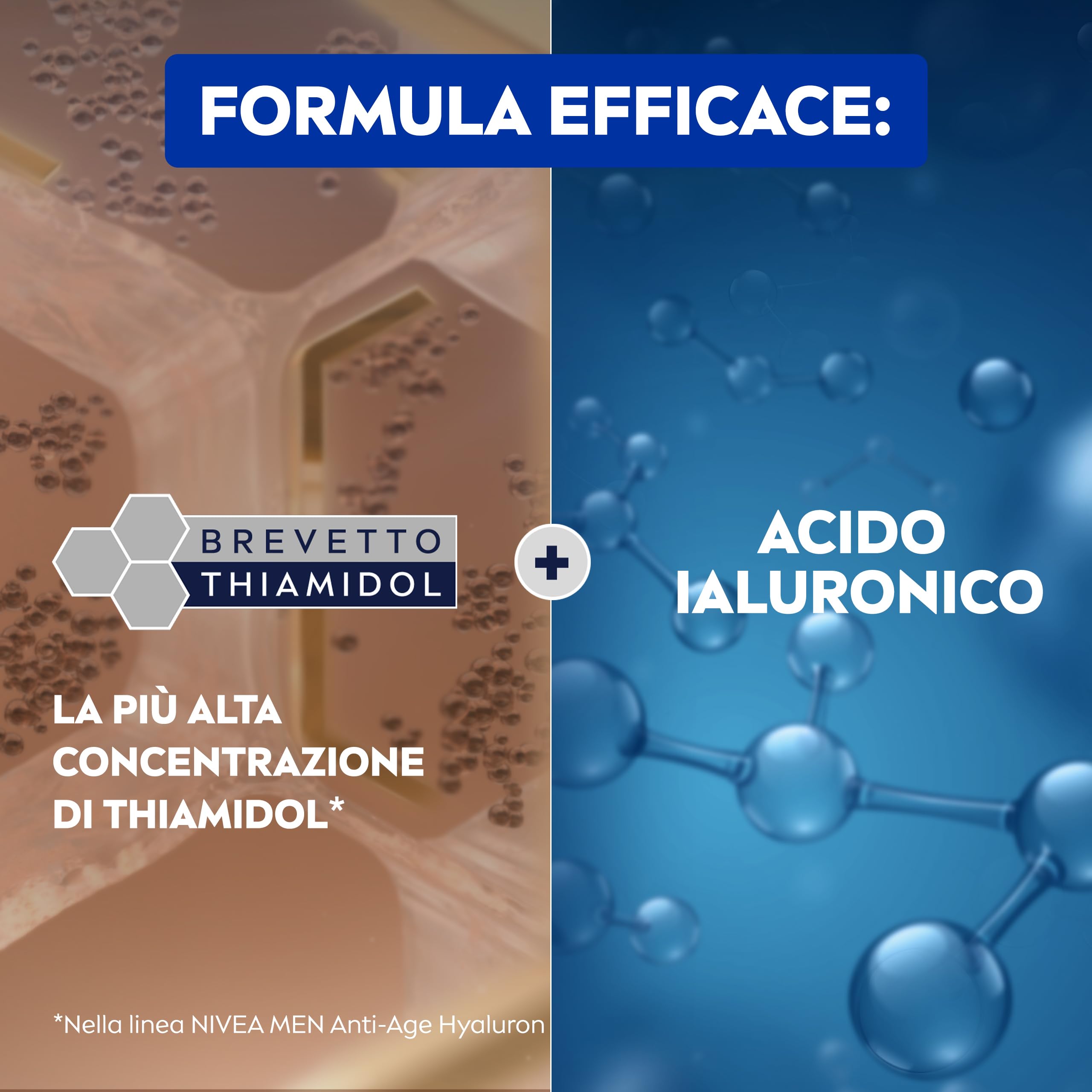 NIVEA MEN Anti-Age Power Serum Anti-Macchie 30 ml, Siero viso uomo antirughe e antimacchie, Siero antimacchia viso con Acido Ialuronico e Thiamidol brevettato per la skincare uomo quotidiana