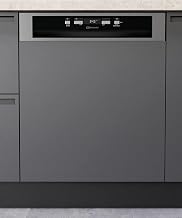 Bauknecht BKSV2 PAN Integrierbarer Geschirrspüler /60 cm/ActiveDry – automatisches Türöffnungssystem/MultiZone – separates Ober- oder Unterkorbspülen/Startzeitvorwahl/Vollwasserschutz/Edelstahl