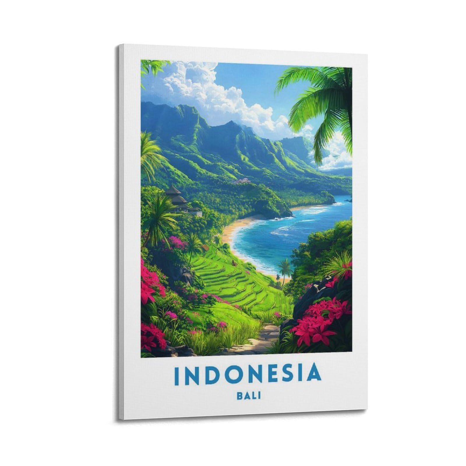 Poster de voyage Bali tableau déco murale chambre 40x60 - 6