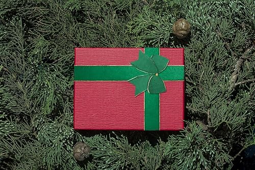 Miniatura 5 de Hying Cintas de Feliz Navidad para lazos de corona, cintas de borde con alambre de Navidad, cinta de terciopelo verde festivo, cintas de feliz año