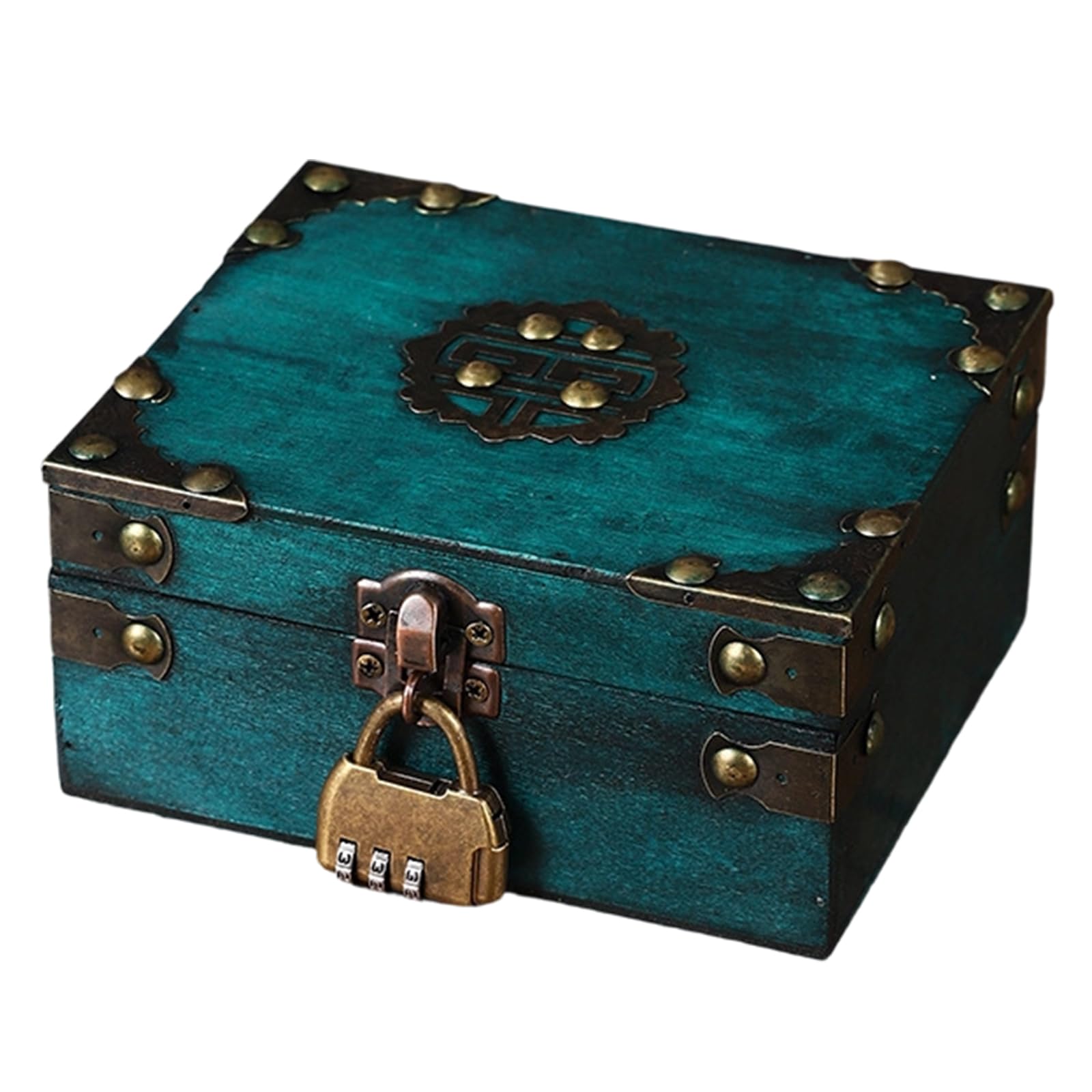 Oxxggkao Rustics Wood Storage Box Featuring Clasp for Secure Storage of Valuables and As Home Decoration Items Jewelry Box