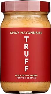 Truff Black Truffle Infused Spicy Mayonnaise, No Preservatives, Gluten Free, 8 Fluid Ounce (Pack of 6)