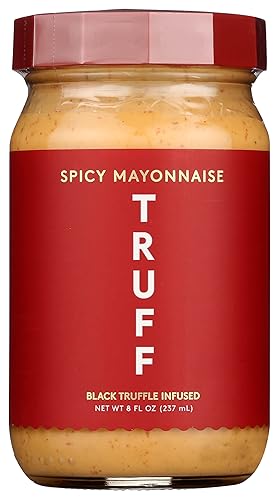 Truff Mayonesa picante con infusión de trufa negra, 8 onzas (paquete de 6)