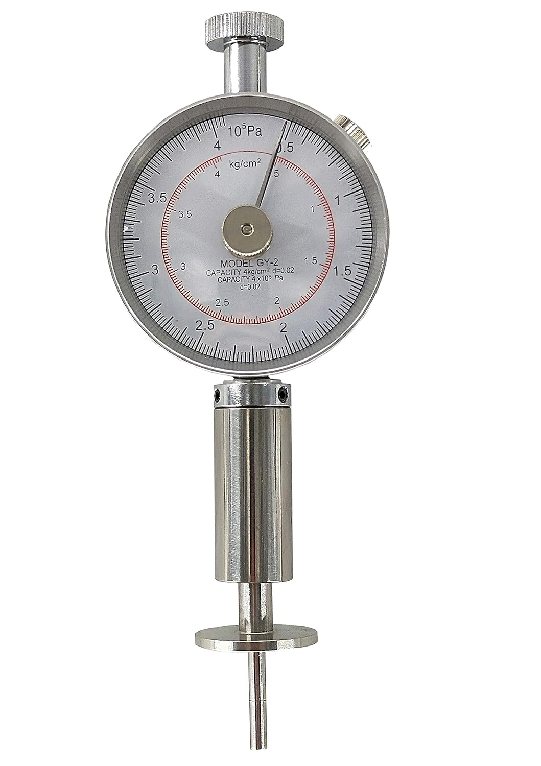 Pointer Style Fruit Hardness Tester Fruit Durometer Sclerometer Fruit Penetrometer with Measuring Head 0.5-4kg/cm 2 (x10 5pa) Pressure Head 3.5mm