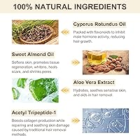 Vista 5 de Aceite Cyperus Rotundus de 2 onzas líquidas, aceite de Cyperus para depilación, reduce el crecimiento del vello corporal, hidrata y calma la piel