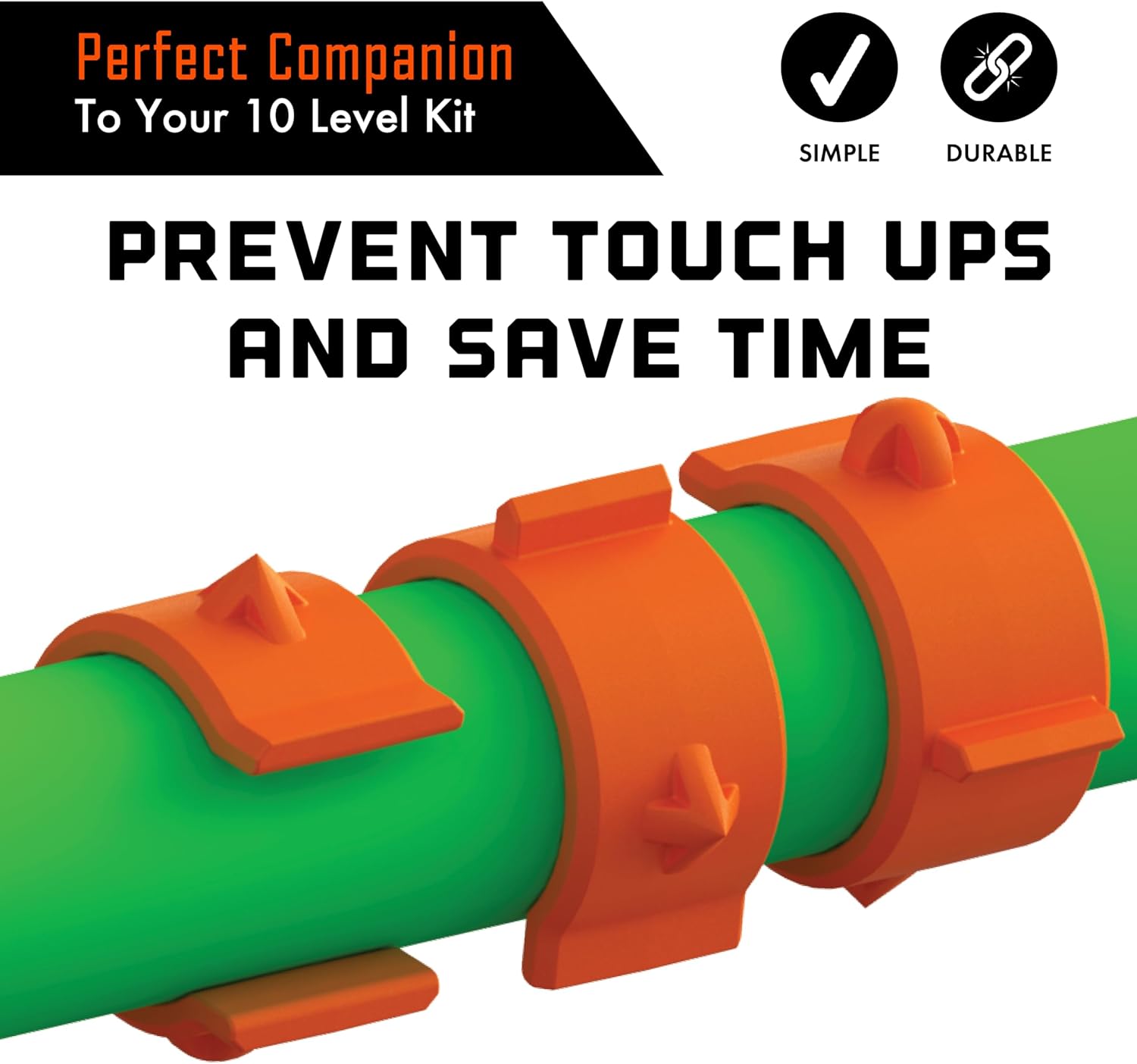 Touch Point Drying Clips for Drying Man Doors, Cabinet Doors & Trim, Prevents Touch Ups, Reduce Point of Contact for All Painters, for Use with Erecta-Rack 10 Level Paint Drying Rack Kit