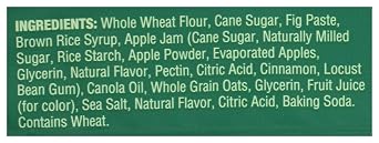 Nature's Bakery Fig Bar, Apple Cinnamon, 2 oz | bike-handlebars