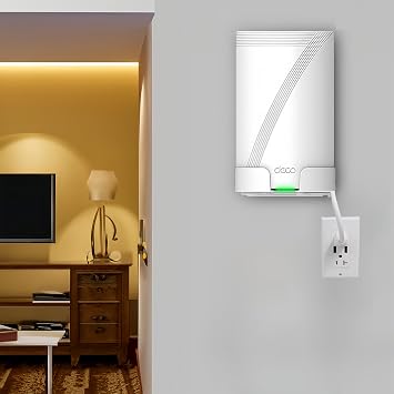 Stand Compatible with TP Link Deco BE75 / BE85 / BE95 Mesh WiFi 7 System-Simple and Sturdy Wall Mount Stand Bracket TP Link Deco BE75 / BE85 / BE95 Bracket with Cable Management(White,3Pack)