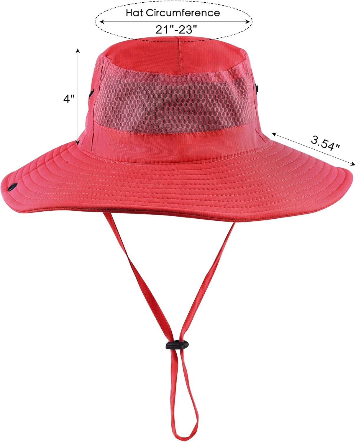 Muryobao Women Ponytail Sun Hat Summer UV Protection Cap Outdoor Foldable Mesh Wide Brim Bucket Hats for Beach Fishing Garden image 3