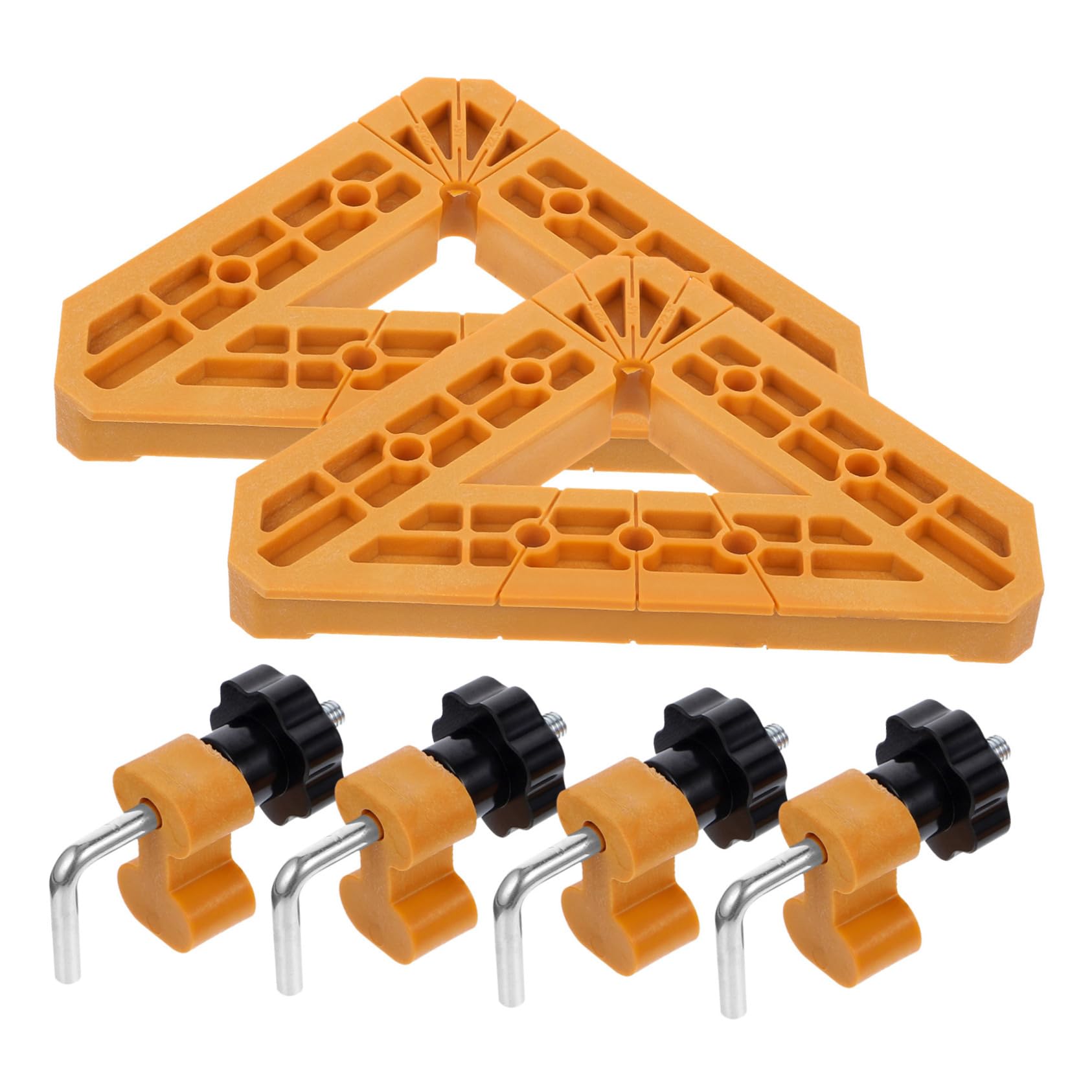 KICHOUSE 1 90° 45° Right Angle Clamp for Woodworking Square Clamp Set for Furniture Assembly Panel Strong Nylon Plastic