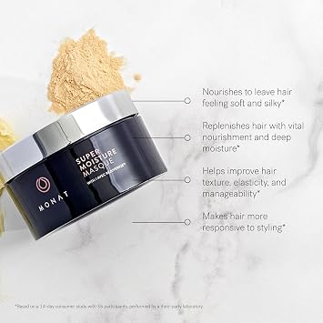 MONAT Super Moisture Masque for Hair Advanced Hydration for Soft, Silky Hair Smart Moisturizing Blend Weekly Ritual for Lustrous Shine
