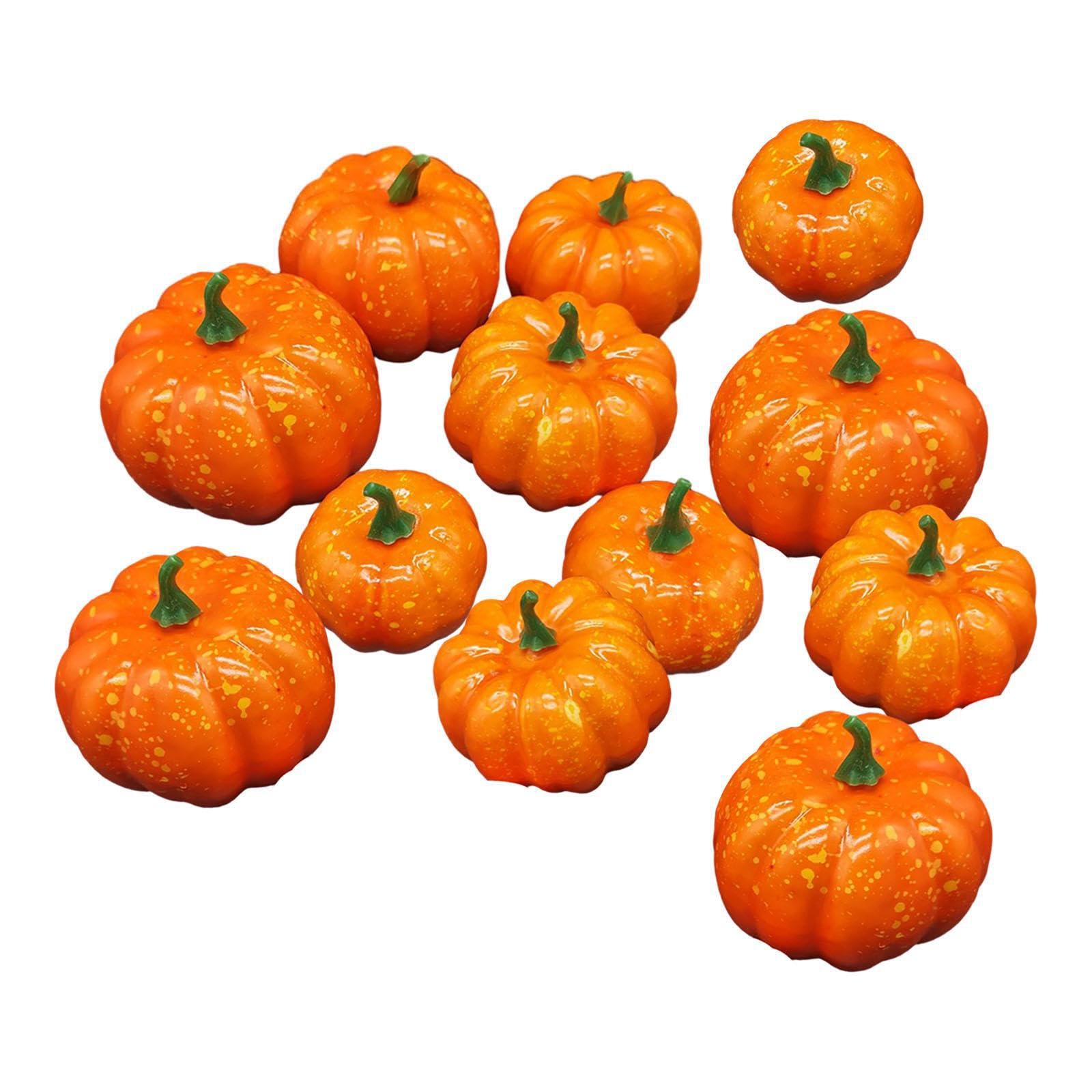 RCGOFOLLOW Lifelike Pumpkin Props Autumn Gatherings Thanksgiving Decor And Seasonal Displays Soft And Lightweight Assorted Pumpkins Set Halloween Pumpkins Gourds