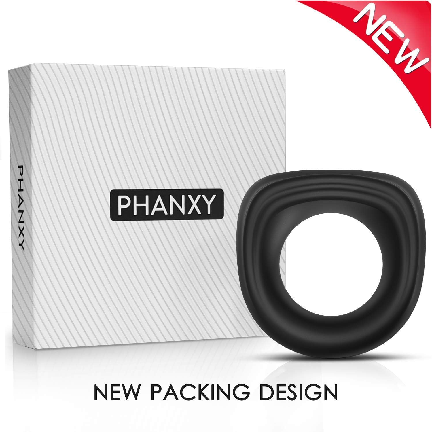 Ultra Soft Liquid Silicone Penis Ring,Premium Stretchy Cock Ring for Last Longer Harder Stronger Erection,Pleasure Enhancing Sex Toy for Man or Couples Play