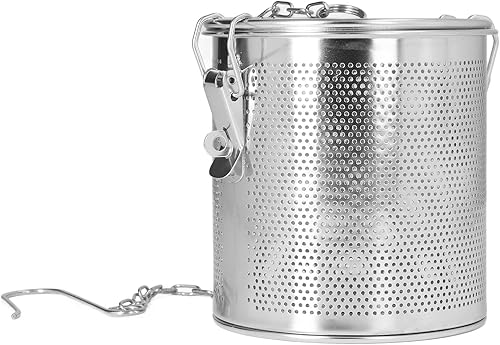 TOPINCN Filtro de especias de acero inoxidable, multiusos, resistente a altas temperaturas, duradero, fácil de filtrar escorias, bolsa de