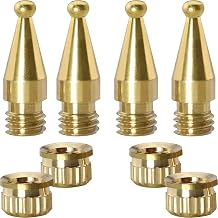 Spike MEETOOT 4Set M8 Golden Copper Shockproof Speaker Stand Base and Feet Pads for Amplifier, CD, DVD, Turntable, Recorder, Chassis, Instrument