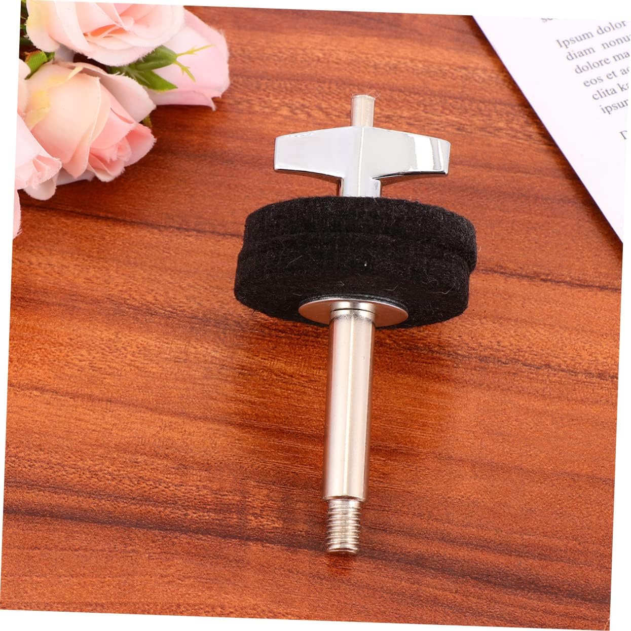 Abaodam 3pcs Iron Plating Drum Cymbal Stacker Screw for Bass Drum Accessories Replacement Part Easy Installation Suitable for Percussion Instruments