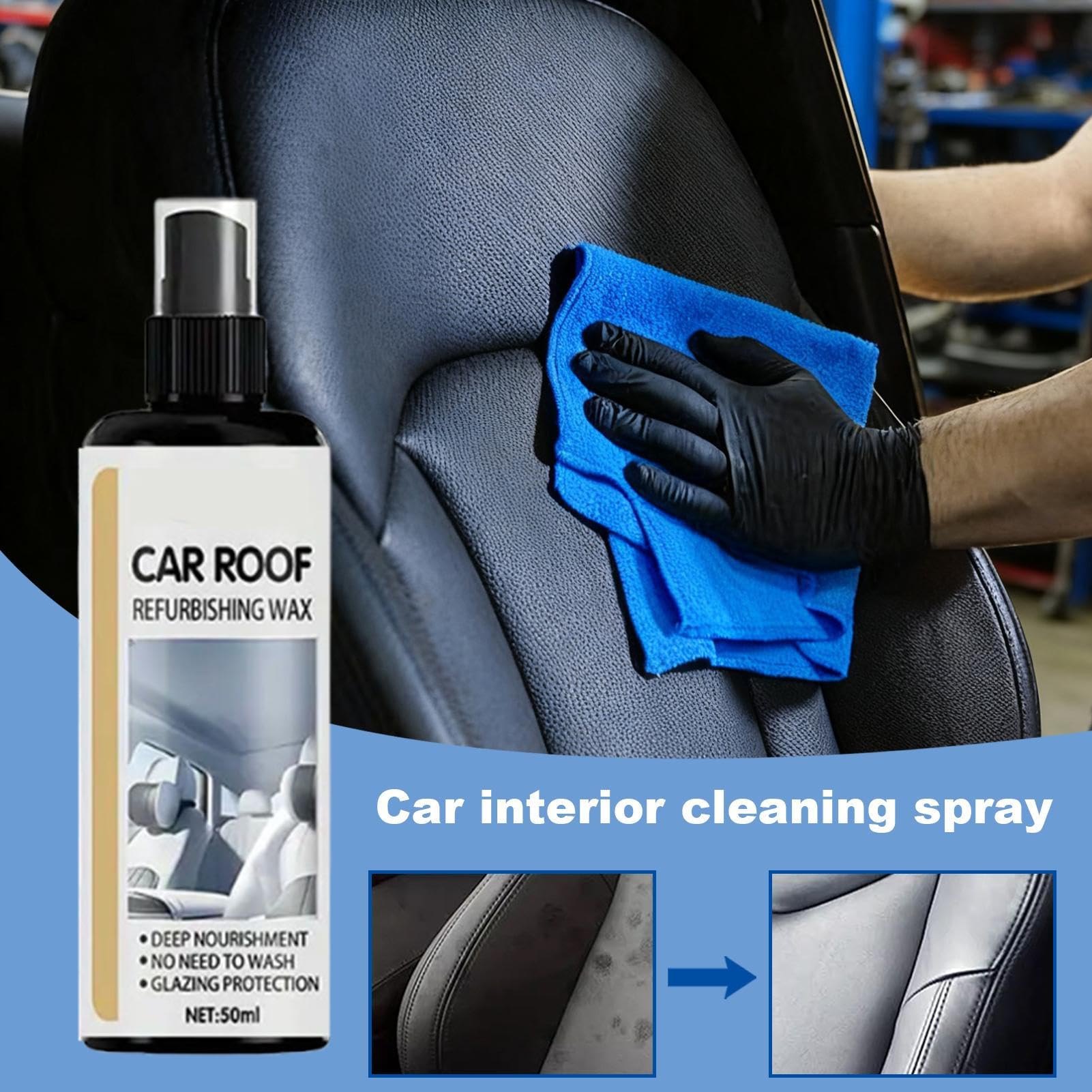 Générique Spray Restaurator per Trim Auto,Ristrutturazione Nutriente | Spray Ristrutturazione per Trim Auto,per Berlina Camion Tetto Cruscotto Console Centrale Maniglie