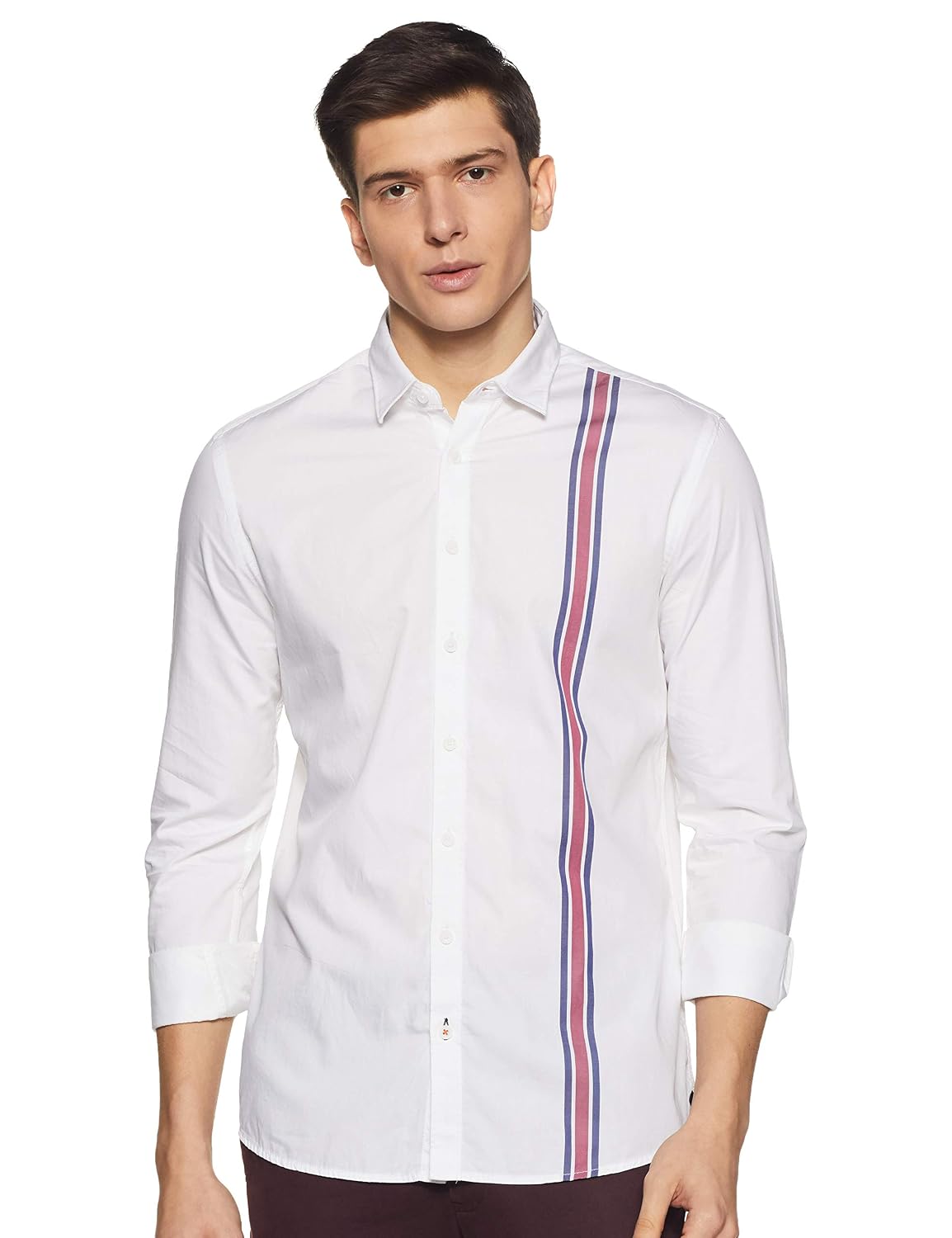 Buy SCULLERS Regular Engg Stripe Mens 