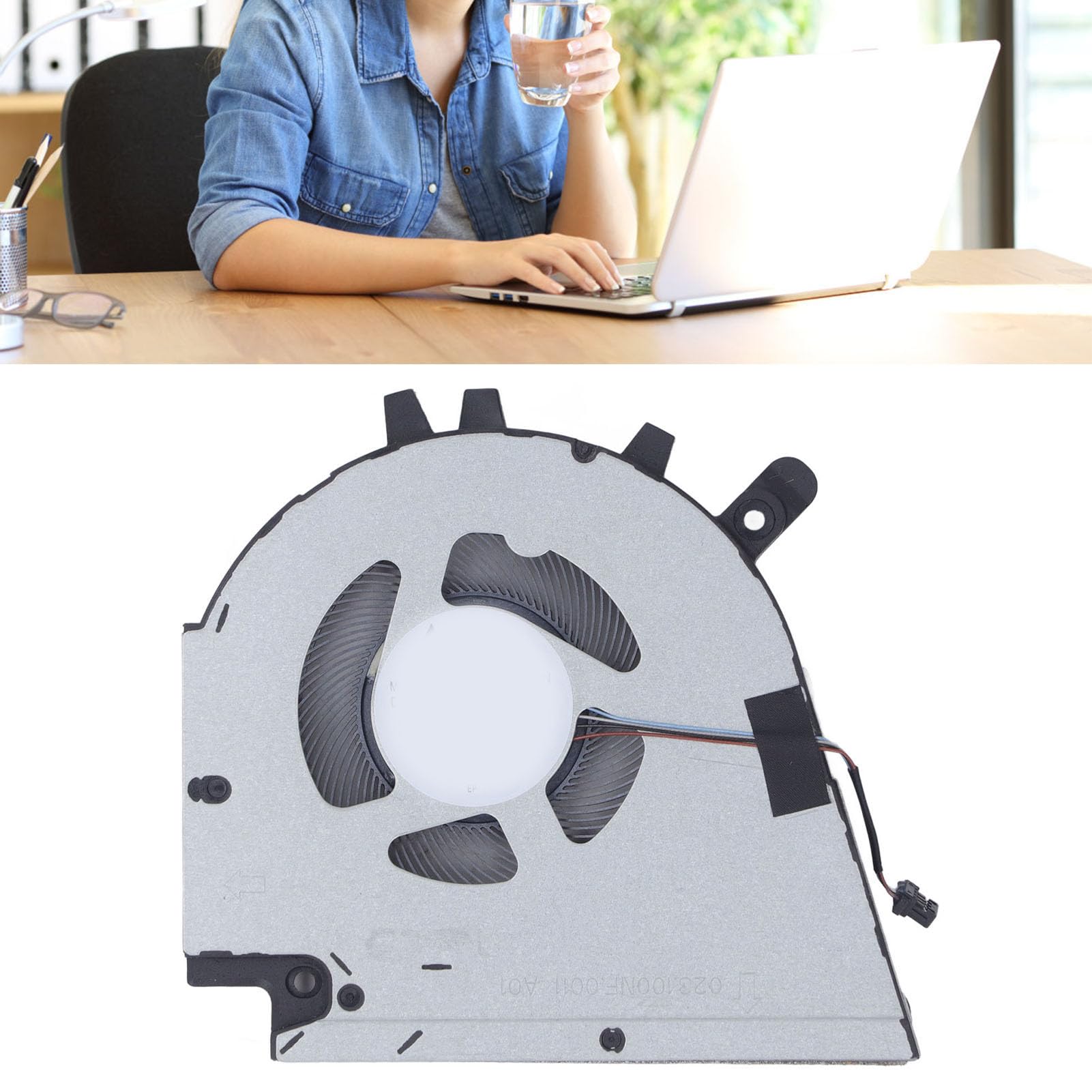 Goshyda Ventola di Raffreddamento per Laptop dell Vostro 15 7510 16 7610, Ventola di Raffreddamento CPU GPU, Ventola di Raffreddamento Interna per Notebook con Connettore di (GPU)