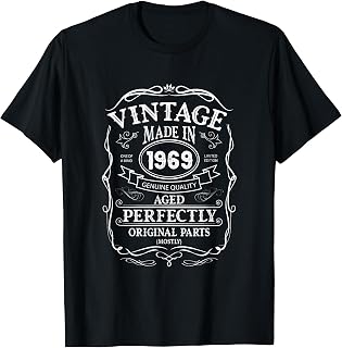 56th Birthday Retro Vintage Design Man Woman 1969 T-Shirt