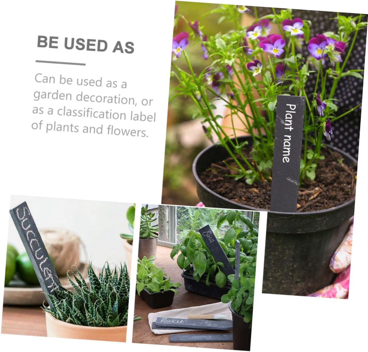 12pcs Reusable Garden Markers Plant Labels for Vegetables Flowers and Herbs Weatherproof Garden Stake Tags Smooth for Easy Writing and Identification