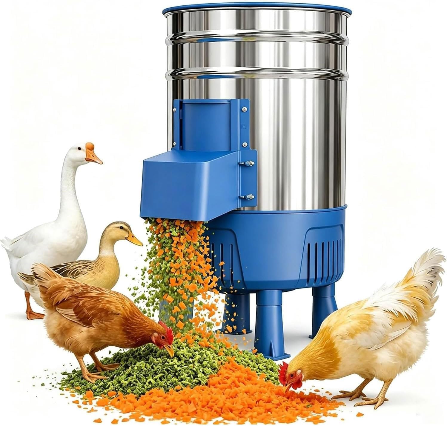 Hachoir À Légumes Commercial, Transformateur Daliments Pour Volailles En Acier Inoxydable