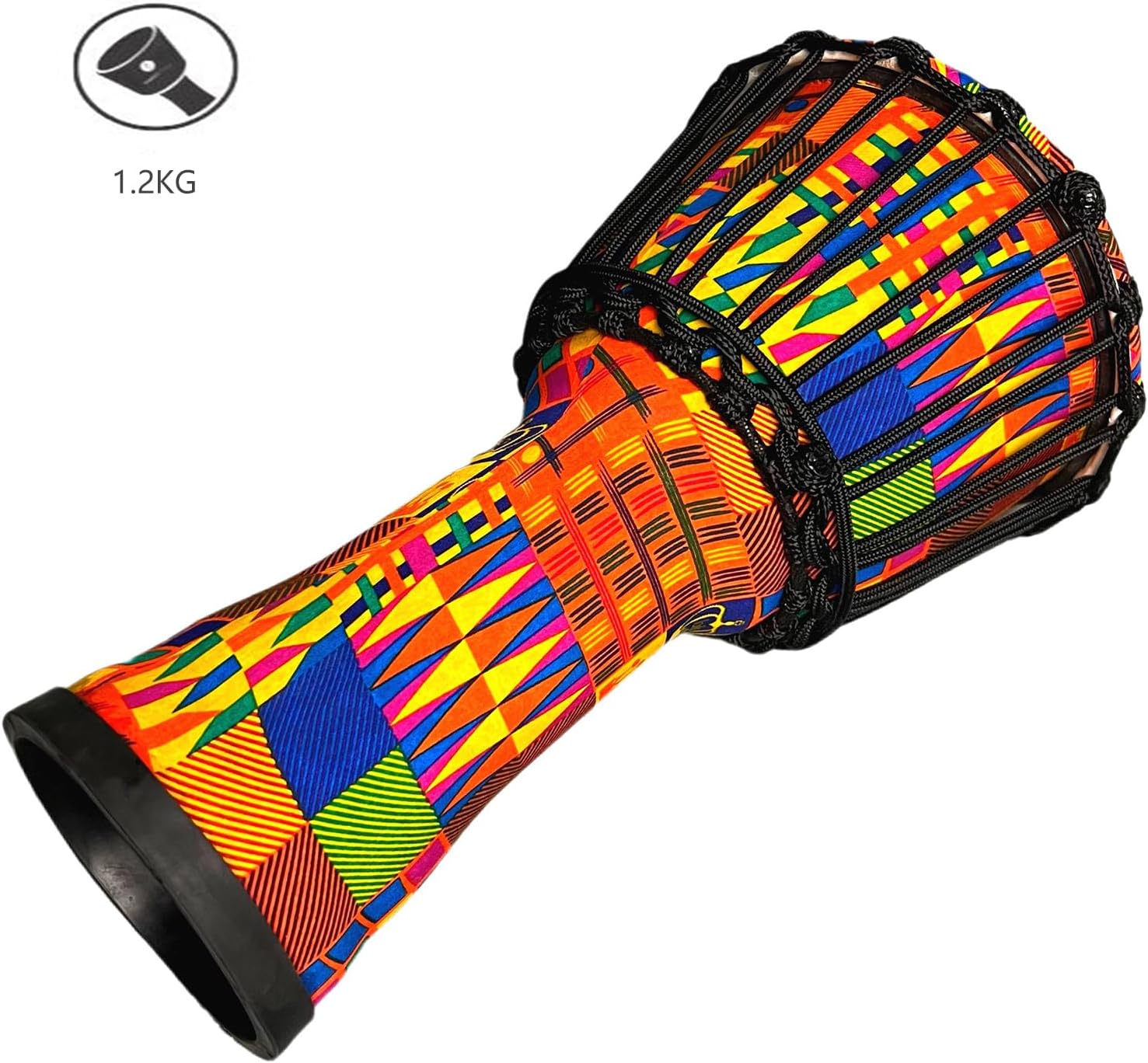 TAOSKNE Hand Drum, Djembe, Bongo, Congo,Easy to learn and portable， Suitable for Beginners and Professional Drummers (Orange)