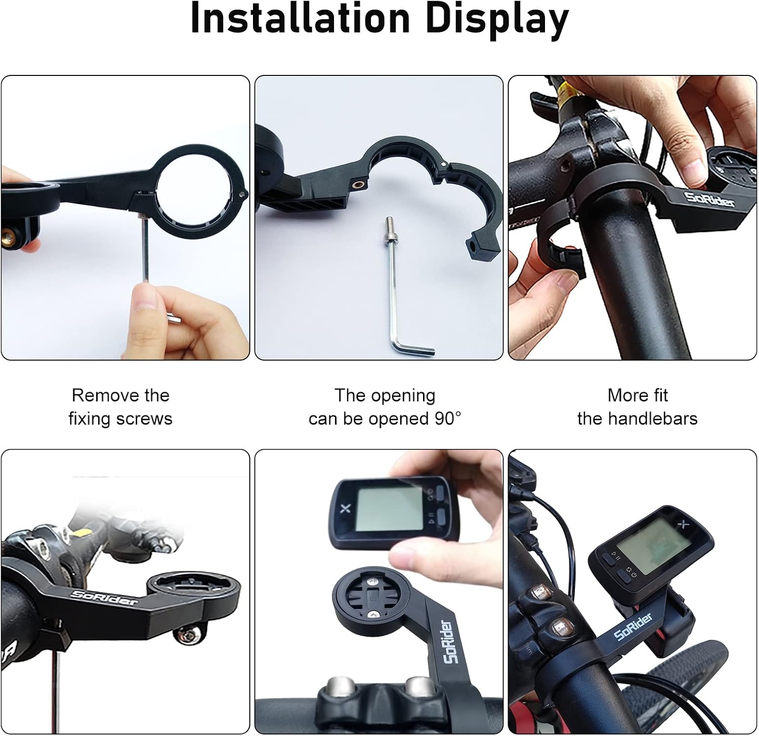 out front bike mount bicycle edge compatible with garmin xoss igpsport coospo bike computer bracket plastic combo extend mount mountain bike acce