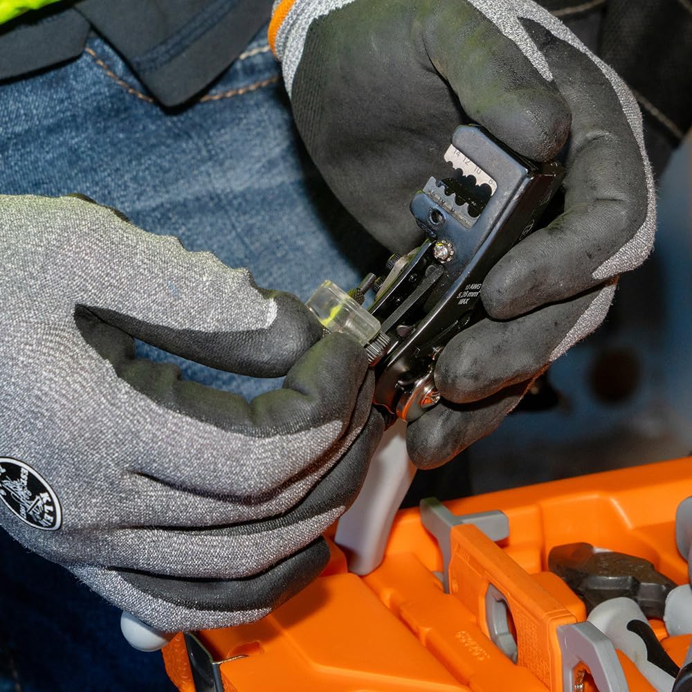 Klein Tools 11069S Automatic Solar Wire Stripper, Precision Stripping for 6 to 12 AWG Solid and 8 to 14 AWG PV Electrical Stranded Wire