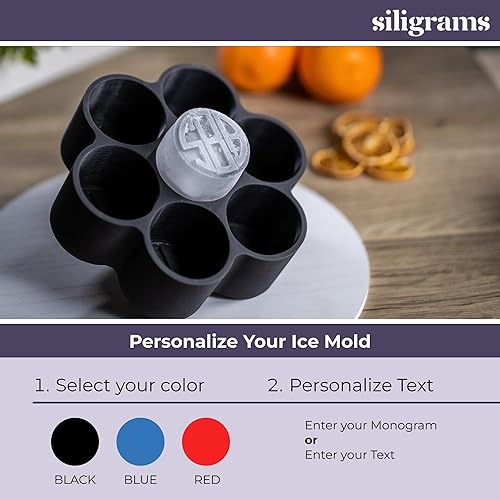 Miniatura 2 de Molde de silicona personalizado para cubitos de hielo  Moldes de hielo personalizados para cócteles, whisky y otras bebidas  Gran regalo