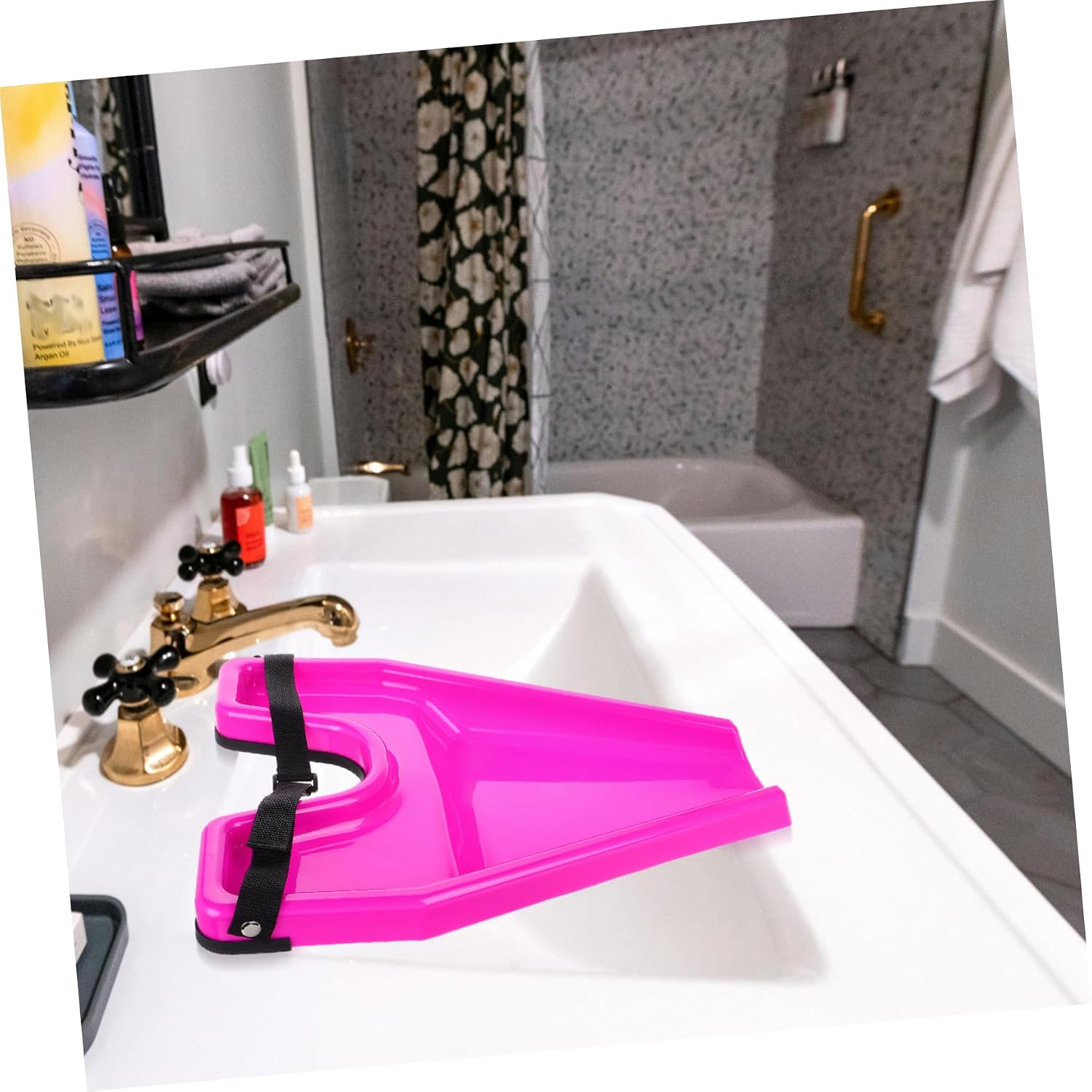 Hair Washing Tray for Salon and Home Portable Plastic Shampoo Basin for Quick Rinse Convenient Tool for Hairdressers and Caregivers Mess-Free Hair Washing Solution