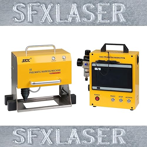Vista 12 de US Stock Máquina de grabado neumática portátil Dot Peen Marcado Máquina Grabador neumático 80X40mm (3.1x1.6 pulgadas) Área de grabado