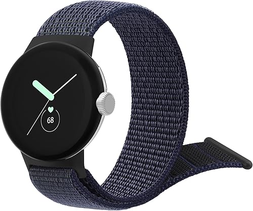 Oumida Correa de nailon compatible con Google Pixel Watch Band para mujeres y hombres, correa de velcro Solo Loop de repuesto para Google Pixel