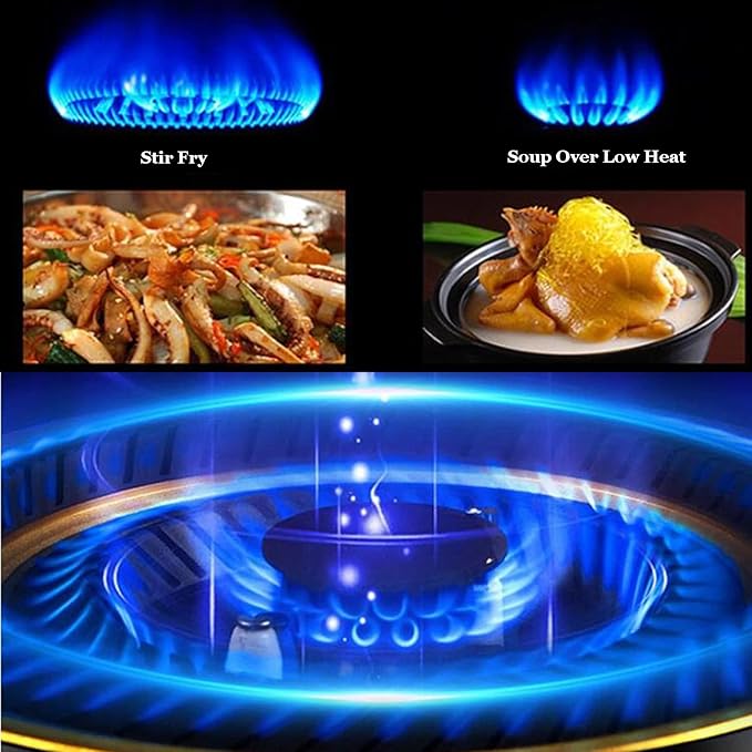 Estufa de Gas 2 Puestos, 4.5kW/4.8kW Ahorro de Energía, Vidrio Templado miniatura 7