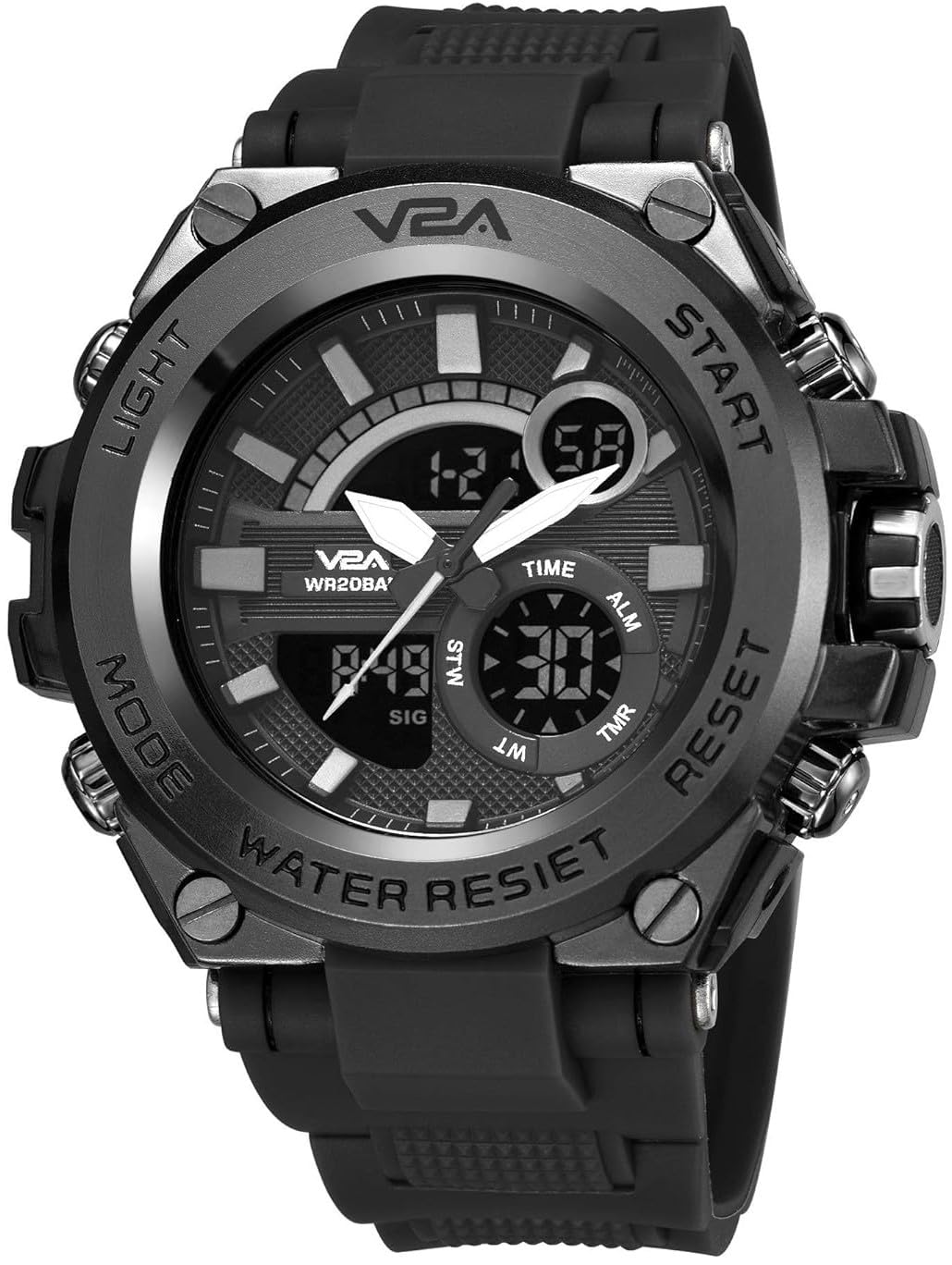 V2A Chronograph Analogue And Digital Sports Watch For Men, Watch For
