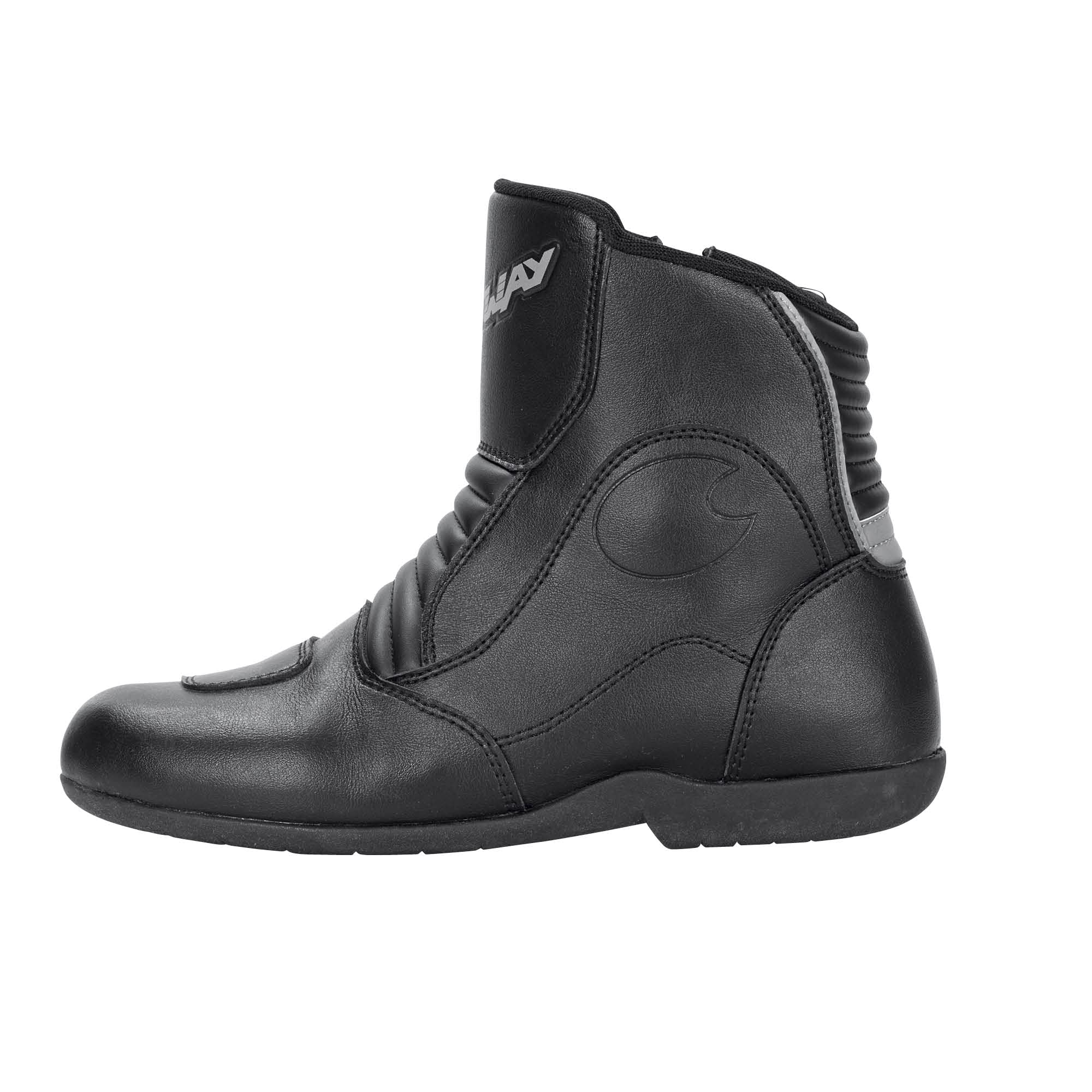 FTS-1 S Motorrad Schuhe Herren & Damen, Kurzer Tourenstiefel, Zertifiziert, Robuster Motorradstiefel Herren & Damen, Schalthebelverstärkung, Pflegeleicht, Seitlicher Reißverschluss, Gr. 36-47