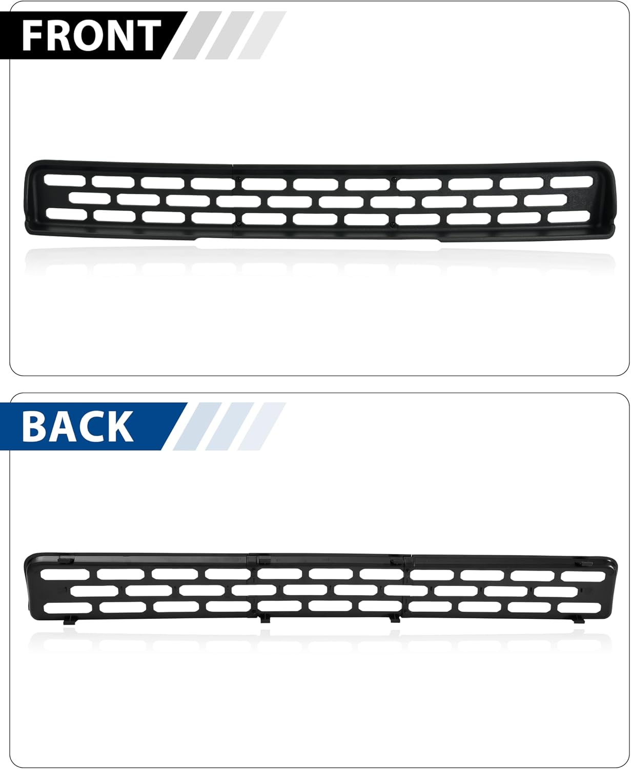 Front Bumper Lower Grille Cover Trim for 2021-2024 Bronco Sport, Combined Front Center Lower Inserts Mesh Grill Trim Cover Panel for Ford Bronco Sport 2021 2022 2023 2024 Accessories, 3PCS