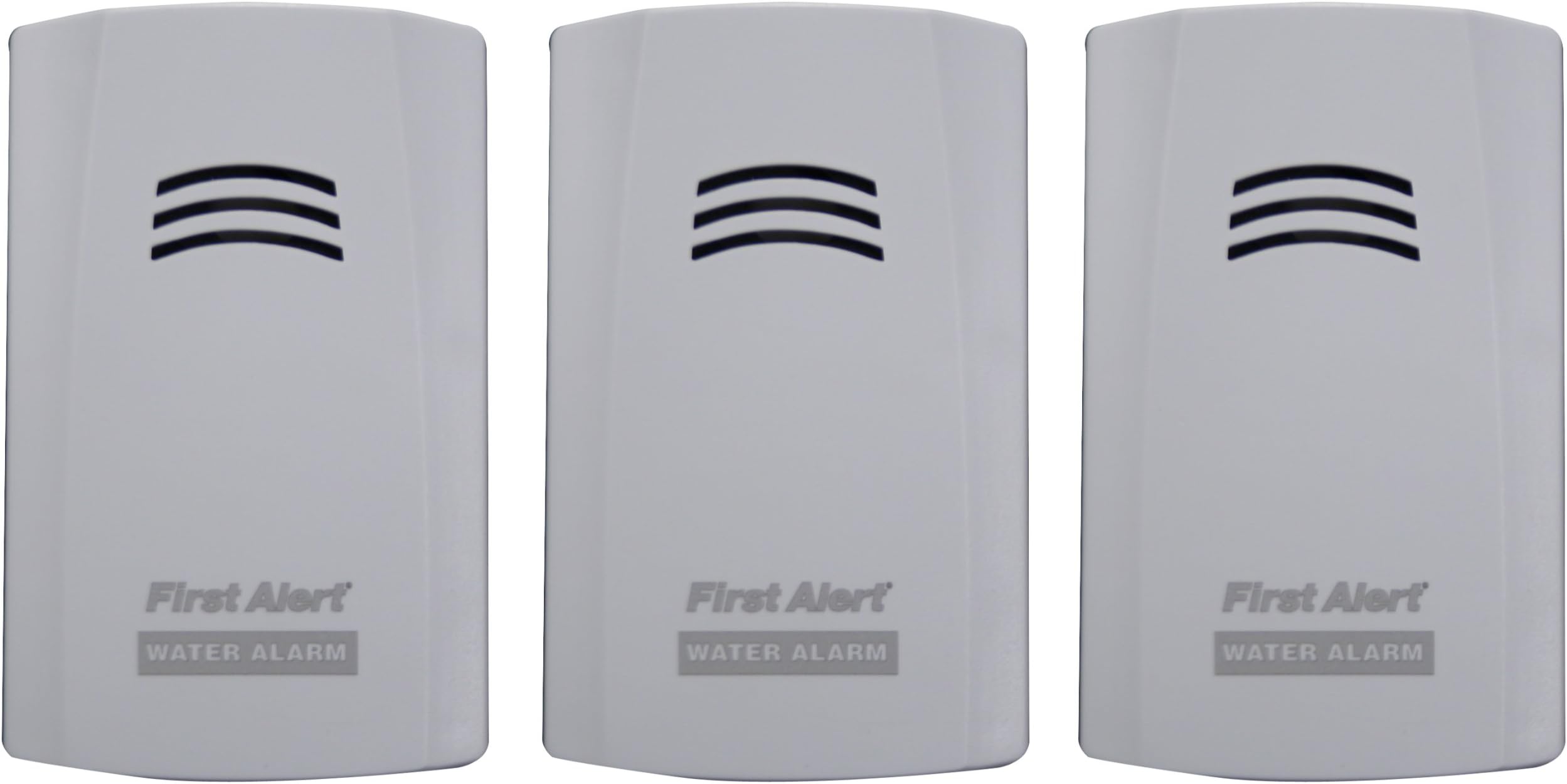 First Alert WA100-3 Water Alarm for Leak Detection and Flood Alerts, 3-Pack