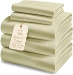 Lane Linen 1000 TC 100% Ensemble de draps en coton égyptien King - Blanc 4 Pièce, poche profonde, OEKO-TEX Certifié, adapté 16in Matelas, Feuilles de coton égyptiennes Roi, Feuille de refroidissement Roi