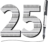 Vista 2 de EYEYE 0.7mm Black Roller Ball Pens 25 Pack, Medium Point Rollerball Pen Quick Dry, Liquid Ink Pens Fine Point Smooth Writing Pens for Journaling