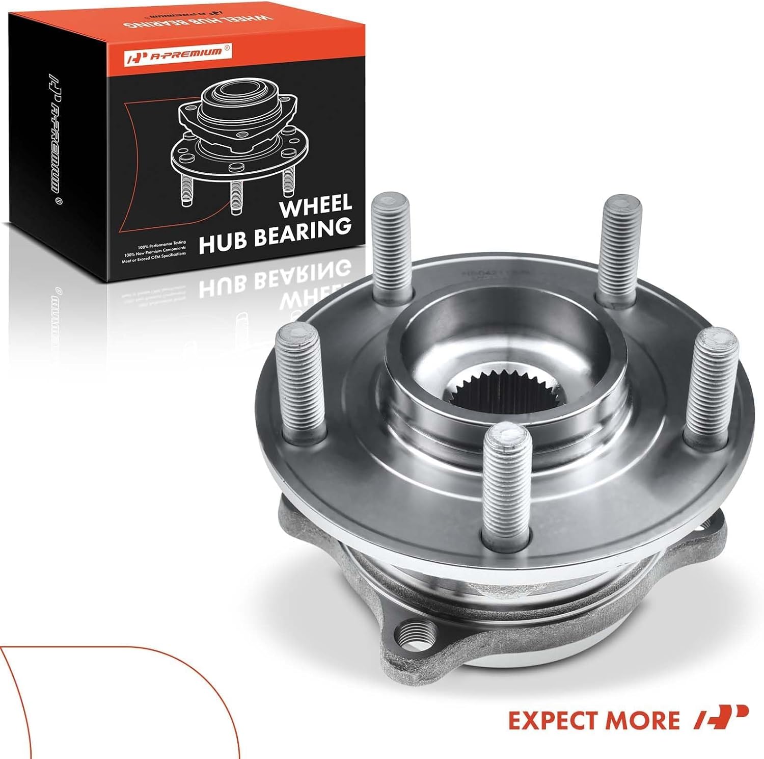 A-Premium 2 x Rear Wheel Bearing and Hub Assembly with 5-Lug Compatible with Hyundai Santa Fe 2007-2020, Veracruz 2007-2012, Kia Rondo 2014-2017, Sorento 2011-2015 - Image 9
