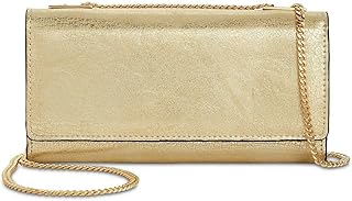INC INTERNATIONAL CONCEPTS GLAM WALLET CROSSBODY BAG PURSE Gold Handbag