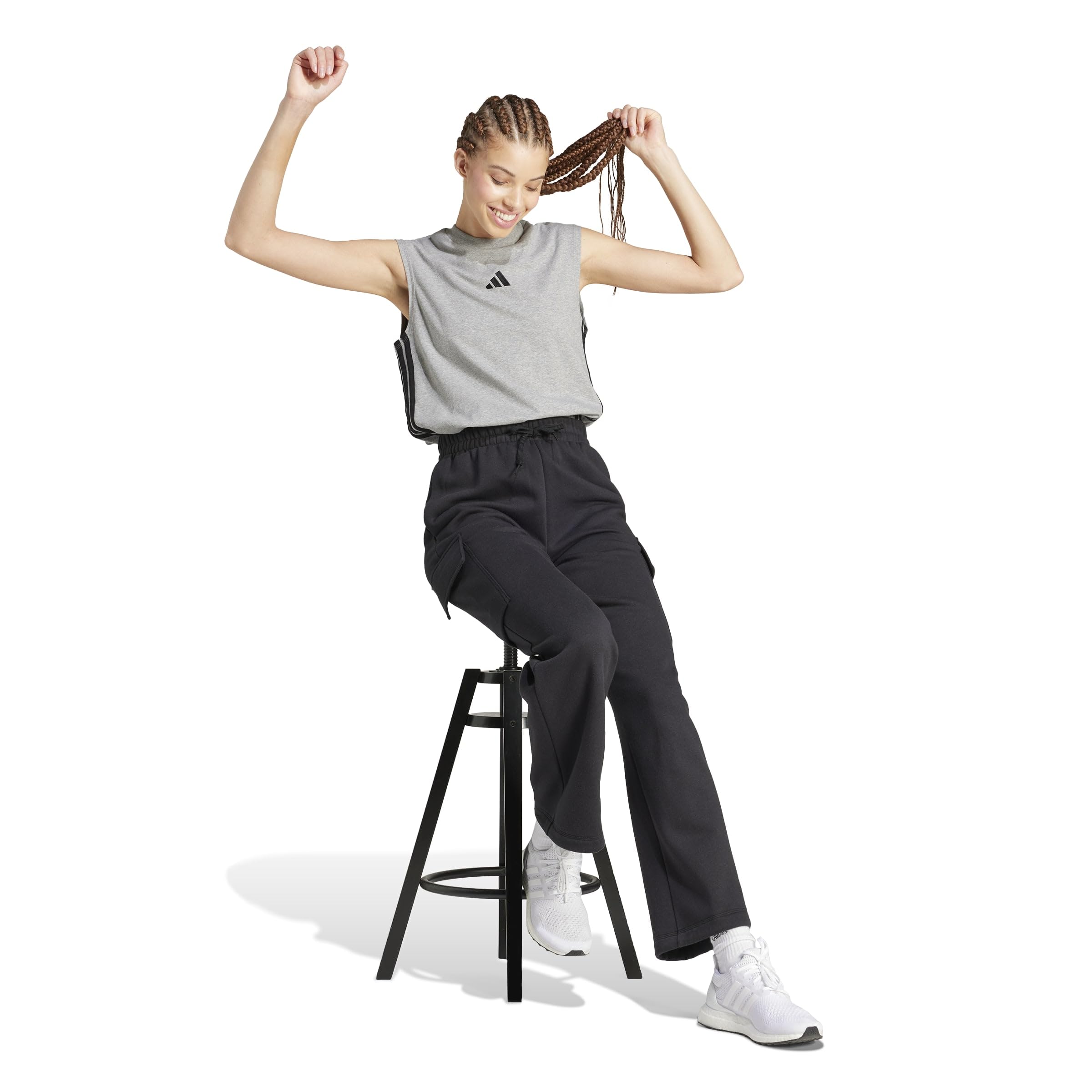 adidas Femme Essentials Linear Fleece Cargo Pants
